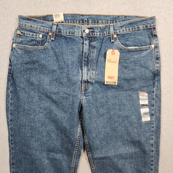 Levi's Other - Levis 514 Straight Fit Jeans 42x30 Blue Straight Stretch Denim Pants Workwear